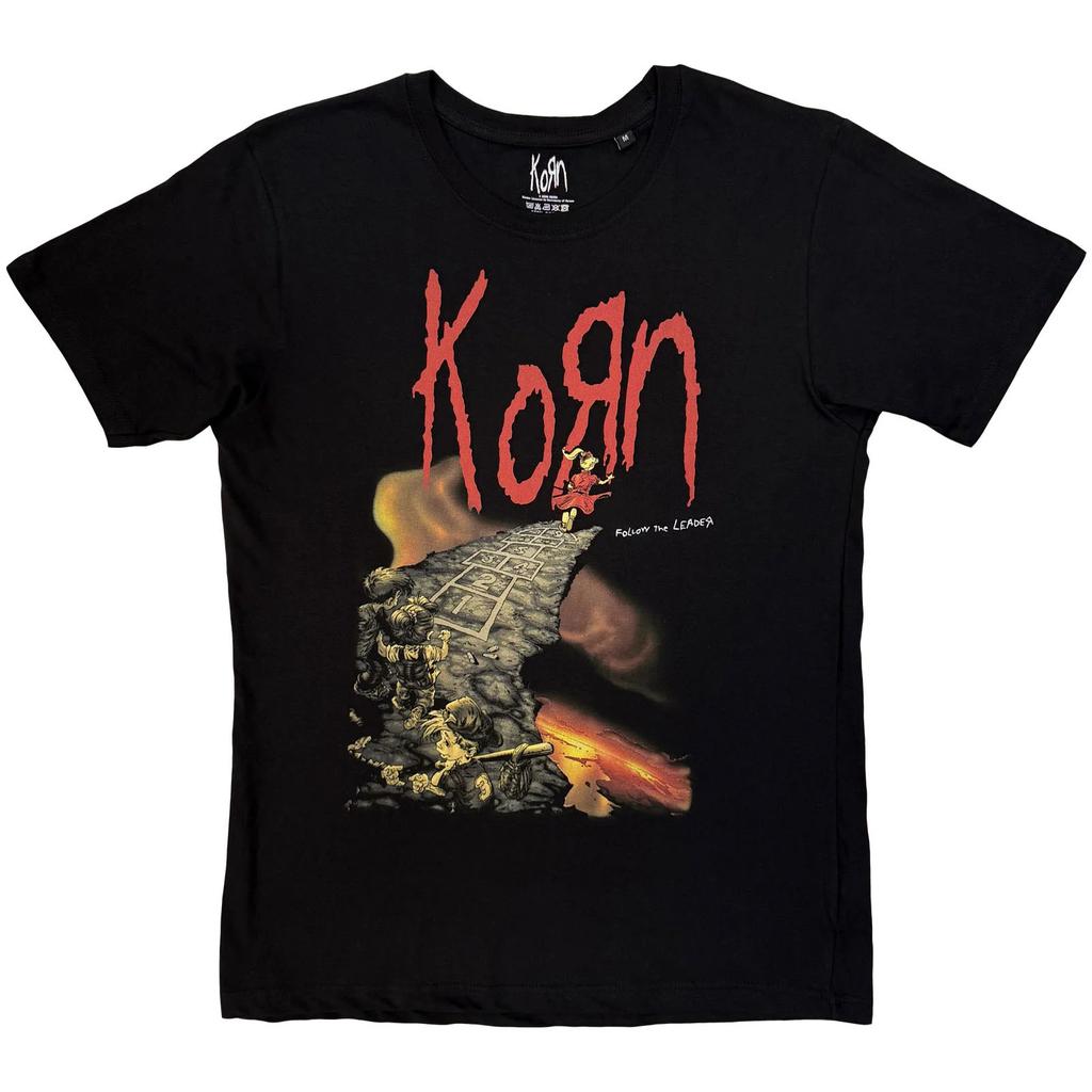Korn T-Shirt: Follow The Leader Cliff (Black) OFFICIAL NEW