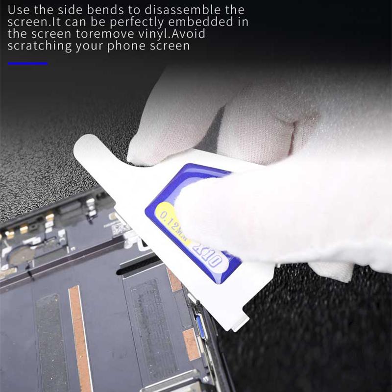 MECHANIC X10 Ultra-Thin Steel Disassembly Card for Mobile Phone LCD Screen Pry Opening Tools 0.12mm Thickness