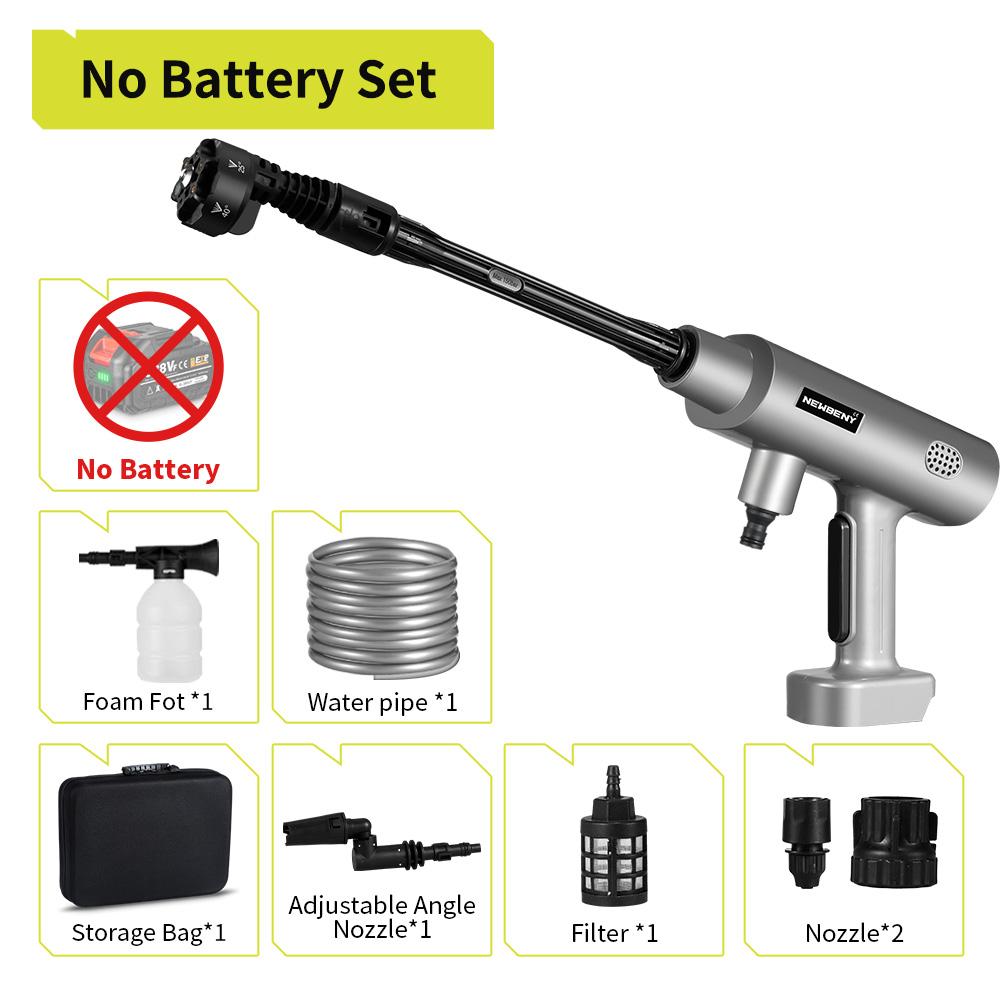 NEWBENY 200Bar 6 IN 1 Brushless Electric Car Washer Cordless Efficient Garden Cleaning Power Tools For  18V-21V Battery