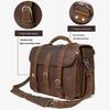 Jiameda Men's European & American Style Briefcase Handbag Crossbody Backpack