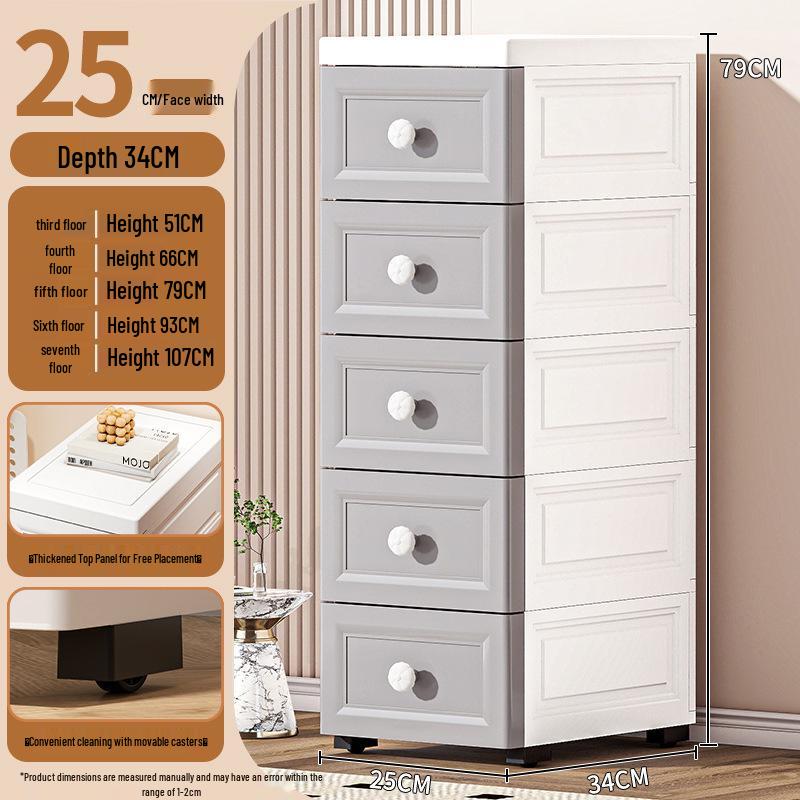 Morandi Multi-layer Plastic Drawer Storage Cabinet for Bathroom Use