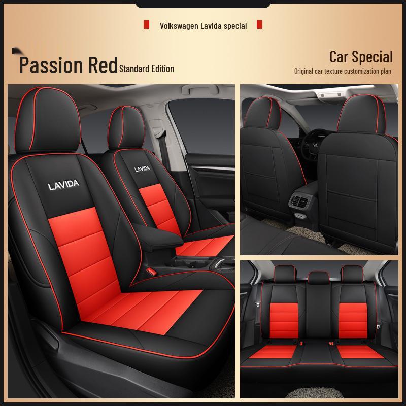 

Оригинальная текстура Volkswagen Lavida, износостойкая кожа, чехол на автомобильное сиденье - всесезонный, универсальная посадка, полная защита для пятиместных моделей Model Year Note