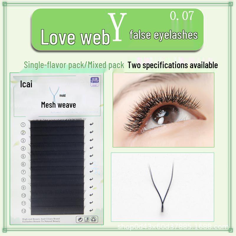 

0.07Y Soft Mink Hair YY Blooming Lash Extensions - Mixed Styles 0.07 C Curl