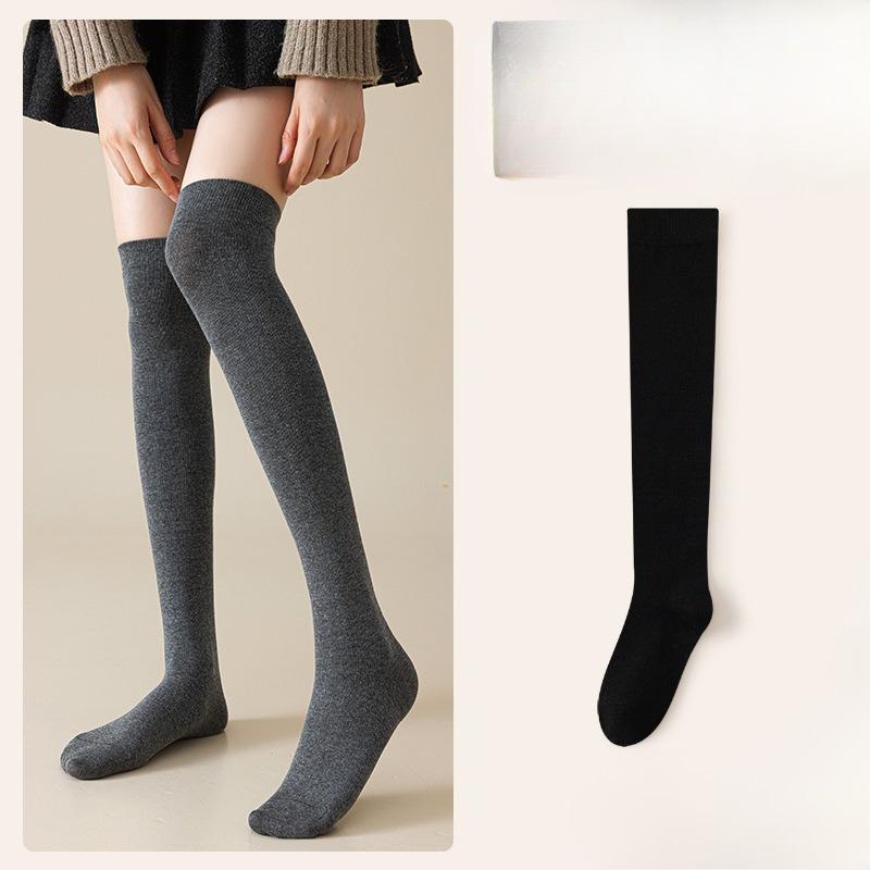 Chaussettes hautes, Chaussettes en coton, Jambes amincissantes d'automne et d'hiver pour femmes, Chaussettes longues chaudes, Chaussettes tendance, Chaussettes hautes longues amincissantes