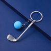 Keychain Pendant Simulated Golf Pendant Gym Keyring Sports Style Golf Club Key Holder Fitness Bag Accessories