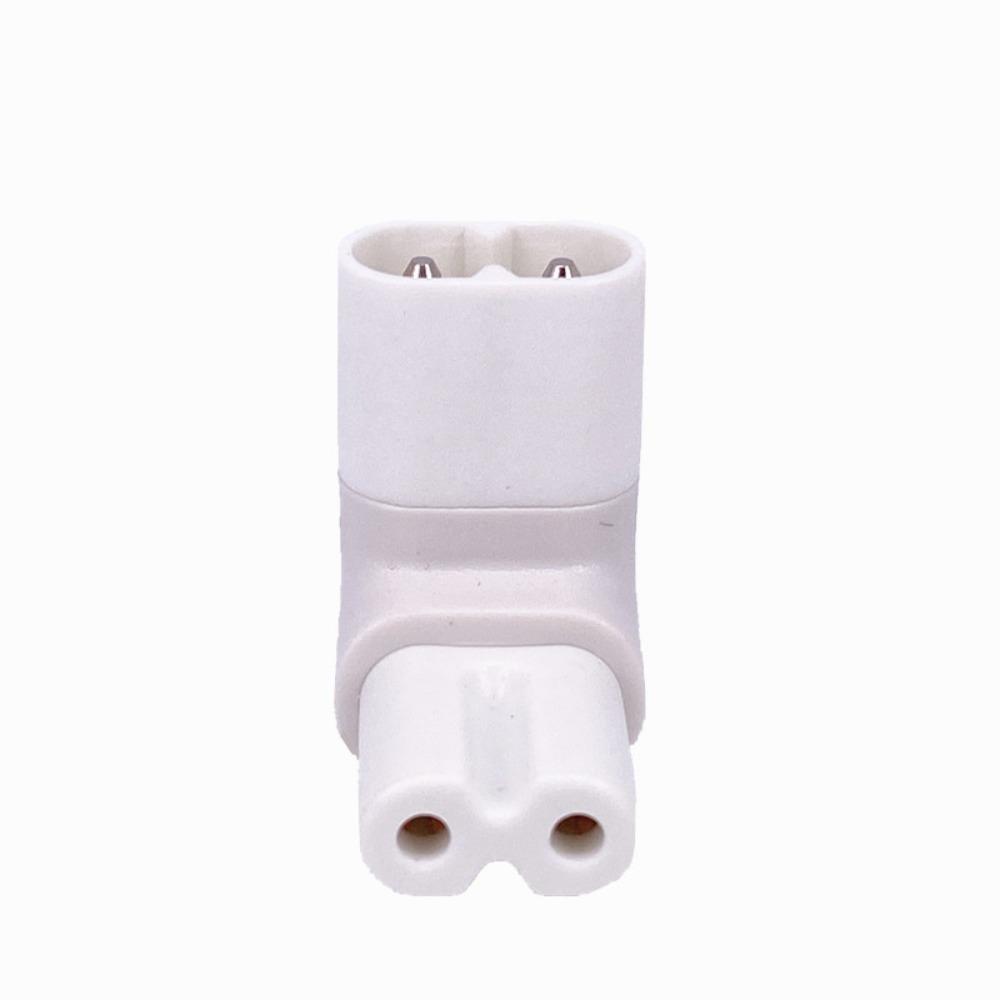 To Male Right Angled 2-Pin AC Power Adapter C7 Female To C8 Male AC Power Converter Conversion Plug