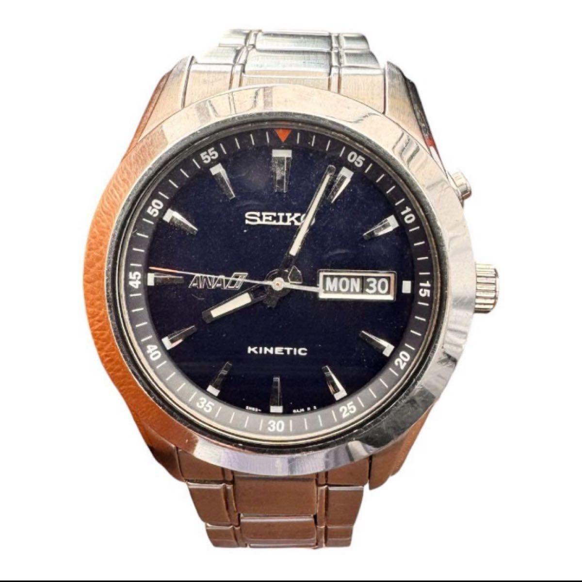 Used [Rare] SEIKO KINETIC ANA collaboration model wristwatch