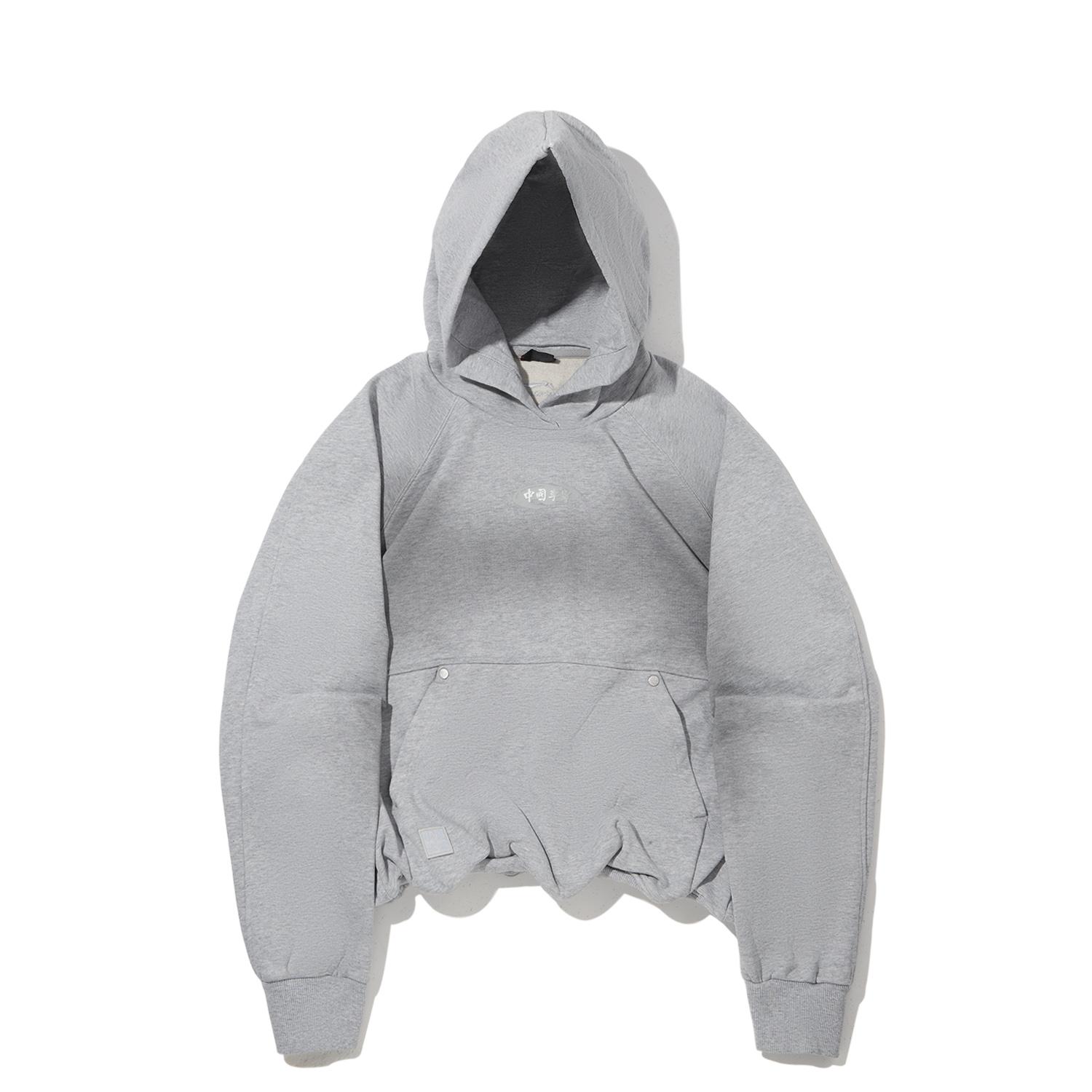 Li Ning Sweatshirts Women s Heather Gray Light Gray Hooded Moderate Regular AWDW196-1 L