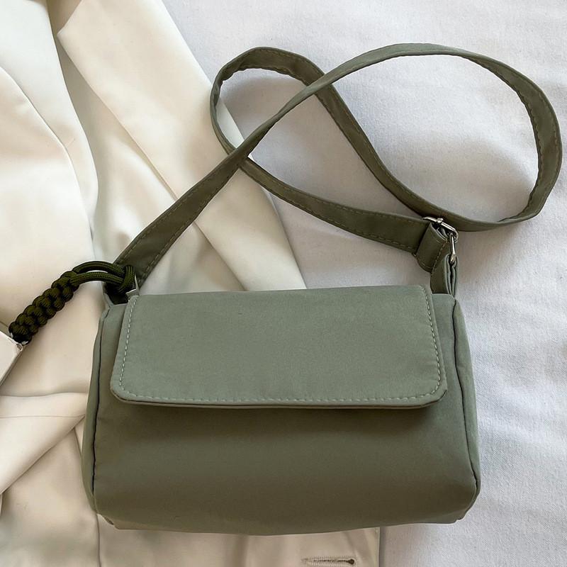 

Fashionable Spring Summer Mini Shoulder Bag In Black White Orange And Green For Trendy Girls зелений