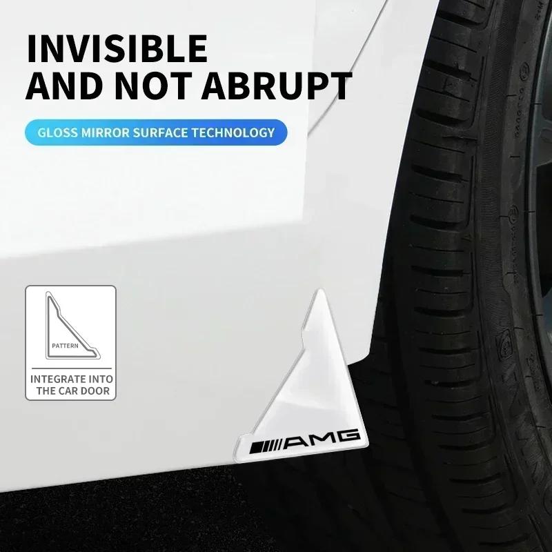 2pc Transparent Car Door Corner Protector Cover Edge Guard Anti-Collision Scratch for Mercedes Benz AMG A B C E G W212 W213 W214