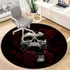1pc Skull Hands Office Round Rug, Non-slip, Soft and Durable Office Rug for Interior Decoration, Perfect for Office, Beautiful Decoration Yy260312062