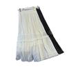 Spring 2026 Women's High-Waisted Skirt: Mid-Length Lace Ruffle, Elastic Waist, Slimming A-Line with Wide Hem.