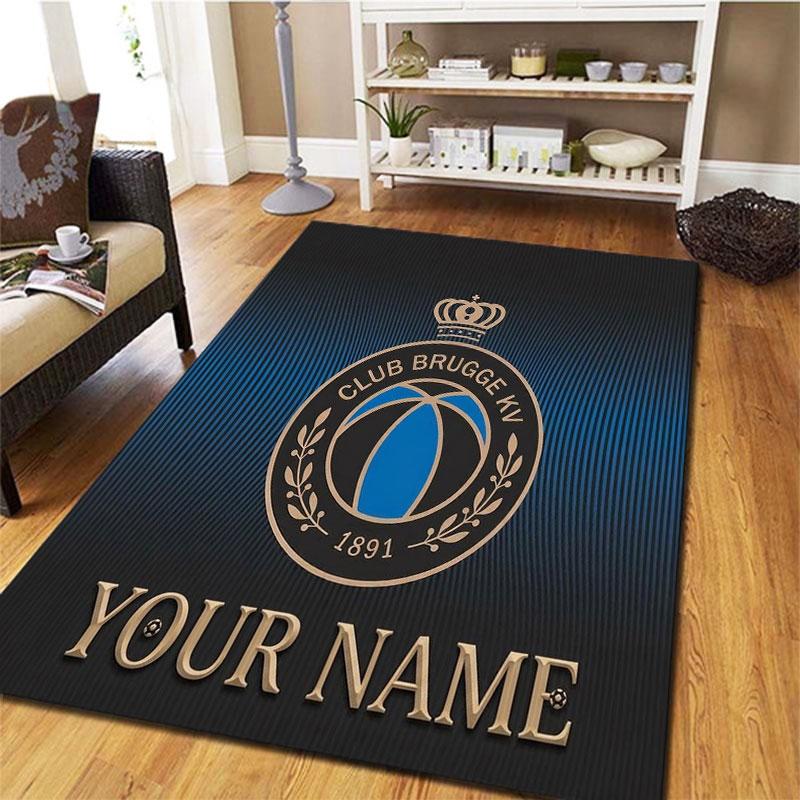 Club Brugge KV Custom Name Carpet Rug for Living Room Bedroom Home Sofa Decoration,Kids Play Non-slip Floor Mat