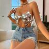 Мода 2025 22 Сексуальный акриловый зеркальный жилет Love 2