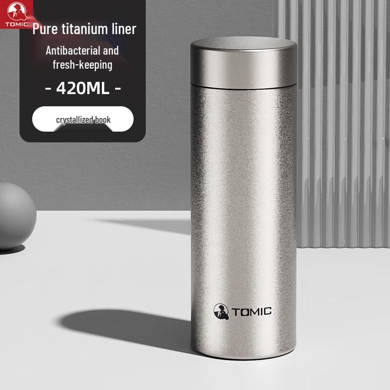 TOMIC Pure Titanium Insulated Tea Infuser Bottle