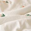 Washed Cotton Soybean Embroidered Bed Sheet, Skin-friendly Maternal and Infant-grade Bed Cover, Warm Bed Protector, Simmons Protective Cover
