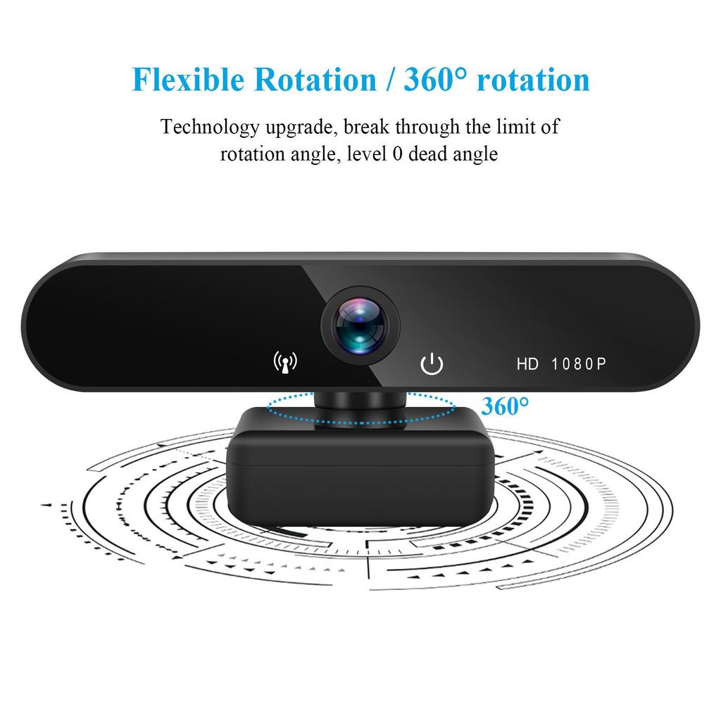 X13 HD Webcam: 1080p/2K/4K USB Camera for Online Classes & Live Broadcasts