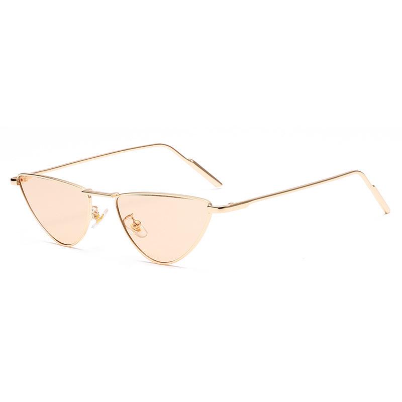 Trendy Women's Retro Round Frame Anti-UV Sunglasses