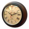 Wood Wall Clock Antique Vintage Unique Style Home Decore 25.4 Cm