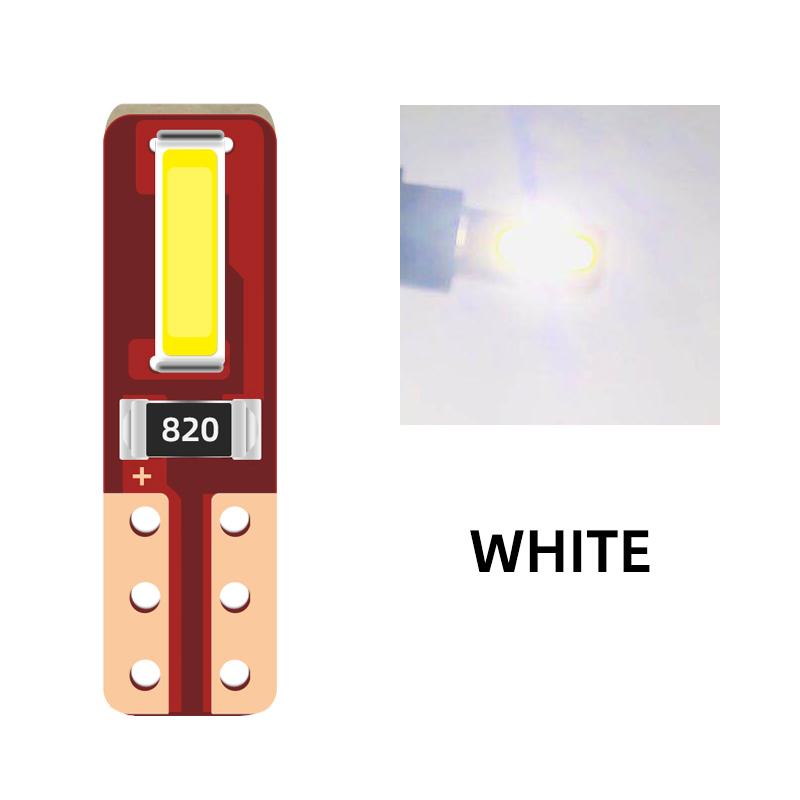 10Pcs T5 Led Bulb Canbus W3W 74 286 W1.2W Super Bright Auto Dashboard Gauge Lamp Car Warning Indicator Instrument Cluster Lights