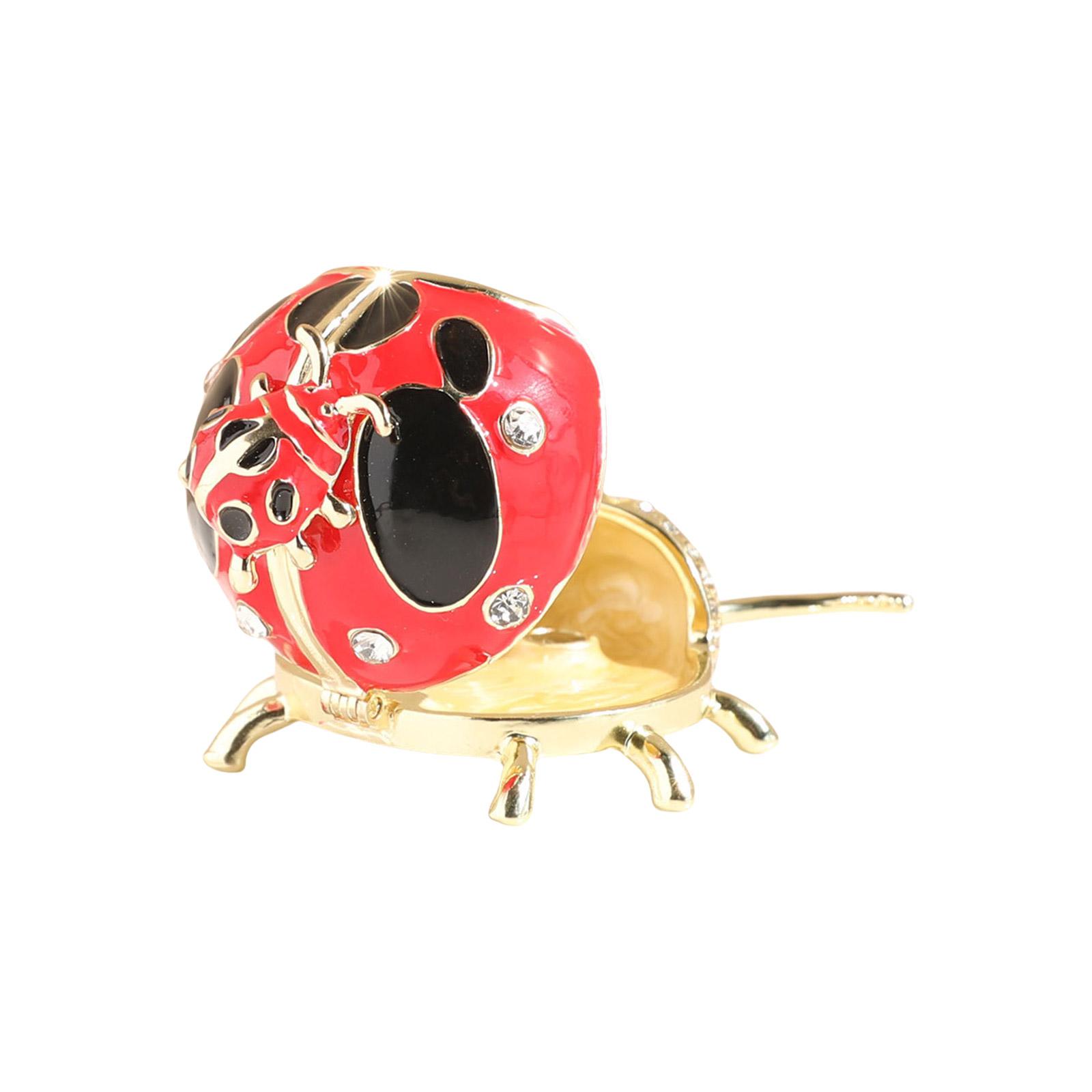 

Elegant Crystal Insect Jewelry Box for Fashion Enthusiasts Gift Storage Organizer Sophisticated Wedding Ring Holder