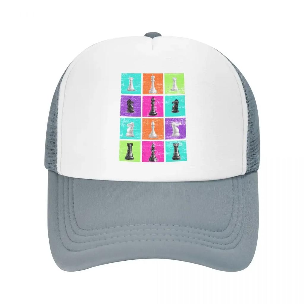 Custom Retro ChessUnisex Chess Baseball Cap Women Unisex Personalized Adjustable Chessboard Game Trucker Hat Sports Snapback Dad Hats