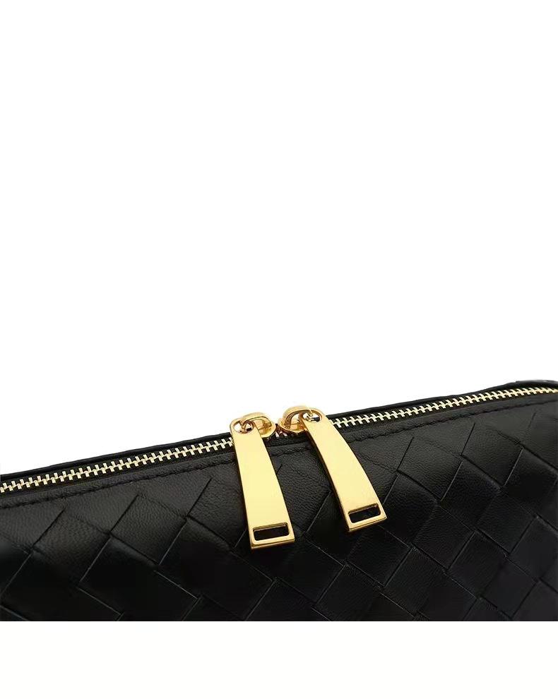 Borsa a spalla intrecciata a mano in pelle di pecora Baodiejia - Stile coreano alla moda, Classica borsa messenger versatile