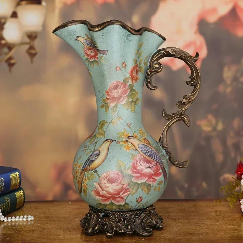 Ceramics Landing Vase Home Furnishings Living Room Table Flower Arrangement Bottle Originality Retro Style Ornaments Decorate