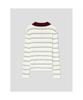 8seconds Collared Neck Striped Pullover Ivory