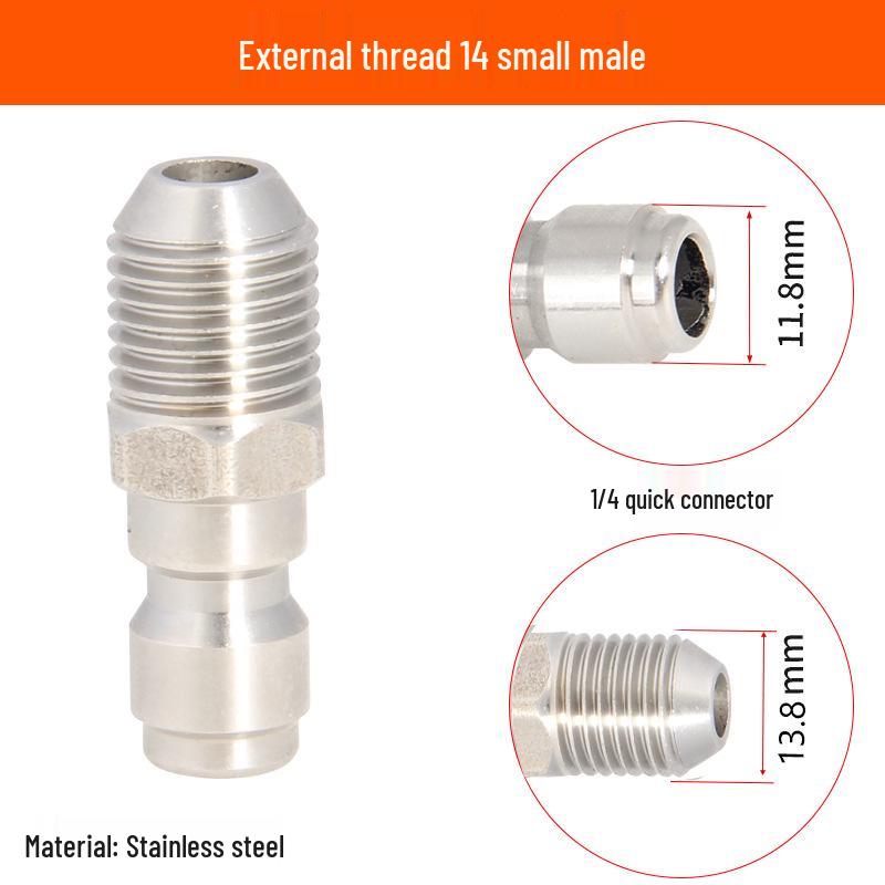 2-Point Brass Quick Connect High-Pressure Water Gun Hose for Car Washing and Cleaning 380.