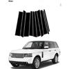 10PCS Polished Pillar Posts For Range Rover (L322)2002 2003 2004 2005 2006-2012 Door Window Trim Stickers Decoration Accessories