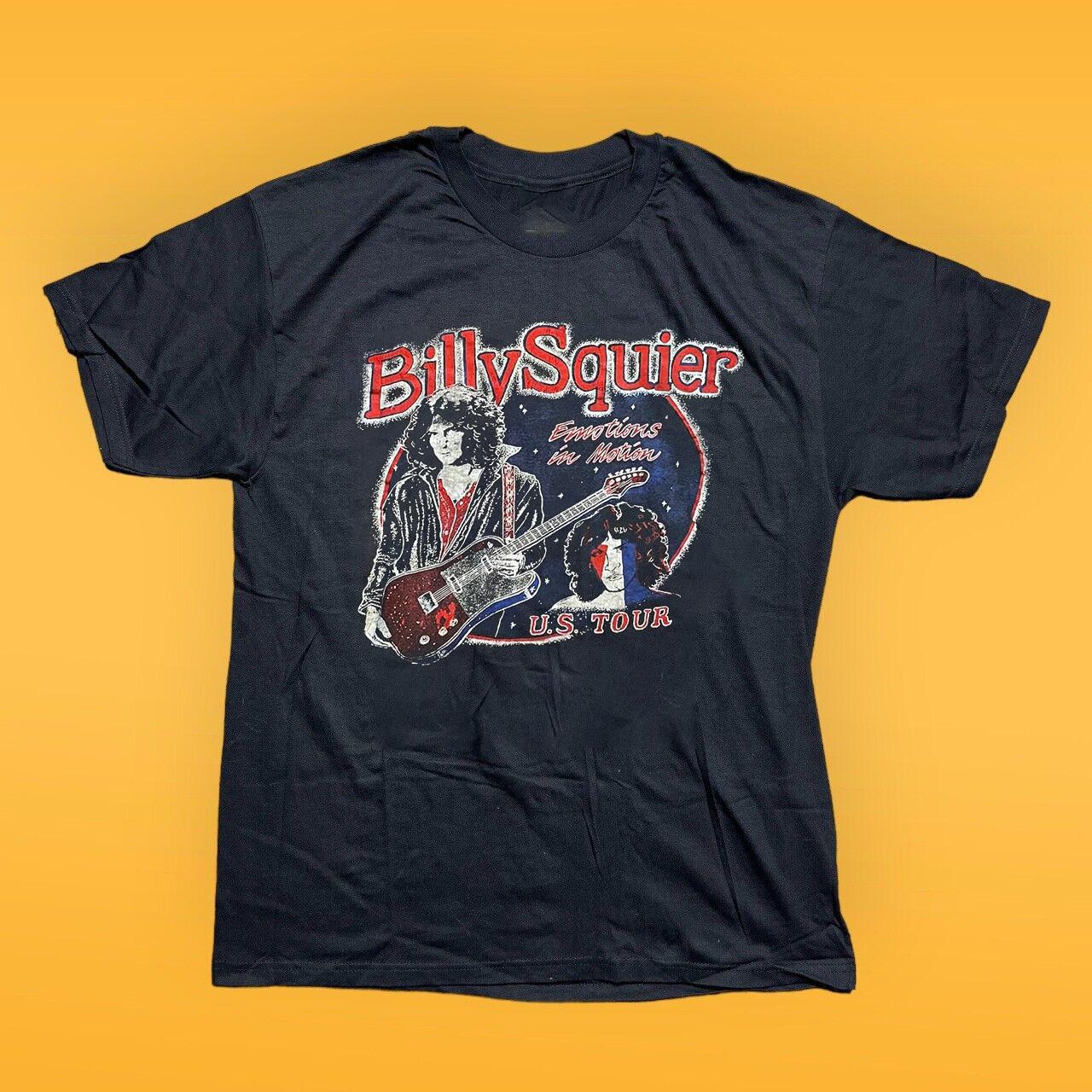 Billy Squier Emotions In Motion Tour Unisex Cotton T-Shirt Full Size XXL