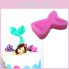 Large Pink Mermaid Tail Chocolate Mold Non-stick Silicone For Baking And Cake Decorating