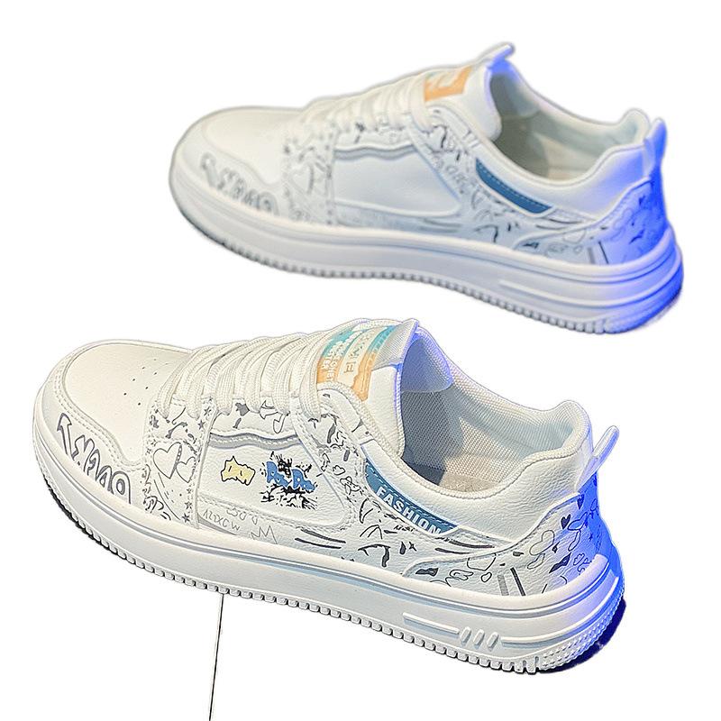 Herbst neue lässige flache Schuhe Studenten Low-Top Sports kleine weiße Trendschuhe