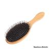 Natural Boar Bristle Hairbrush Massage Comb Anti-static Hair Scalp Paddle Brush Beech Wooden Handle Hair Brush Comb Styling Tool