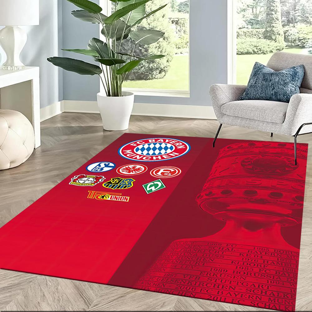 Fc Bayern München Square Rugs Are a Great Choice for Living Rooms, Bedrooms, Home Décor, and As Gifts.