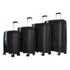 XPLR Polypropylene Hardshell 8 Wheeled Suitcase (Pack of 4)
