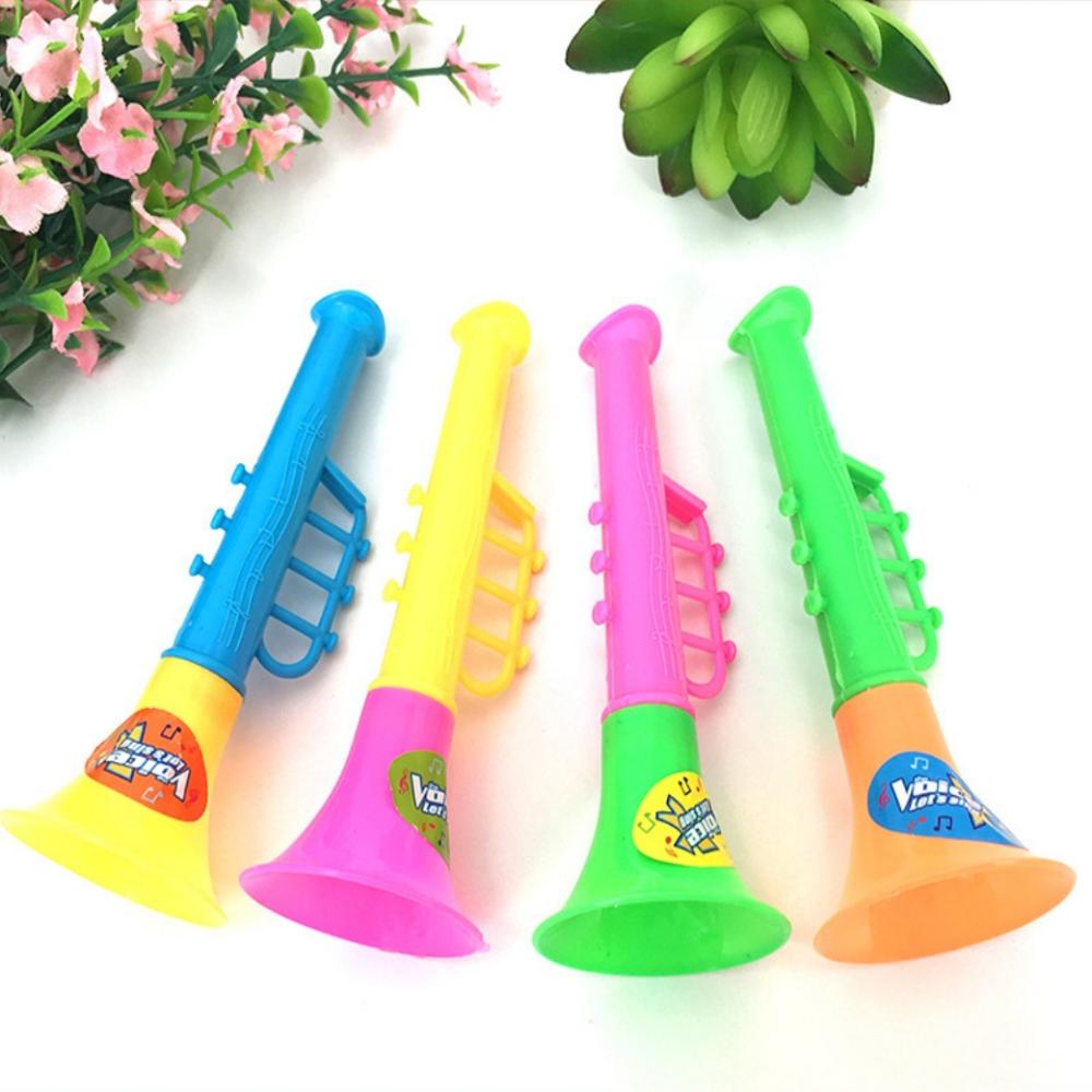 Plastic Toys That Can Be Played with Double Horn, Cartoon Mini Horn Playing Instrument Gifts, Creative Children's Toy Gifts