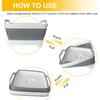 Collapsible Dish Basin & Sink Tub With Drain Plug – 2.4 Gal Baby Bottle Wash Basin, Bottle Washing Bin For RV, Camping, Kitchen | Collapsible Water