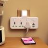 Light Indicator AC Power Strip Durable Wall Mounted Socket  Home Office