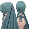 175*70cm Muslim Instant Hijab Chiffon Stretch Hijab Cover Comfortable Head Scarf  Cultural Wear