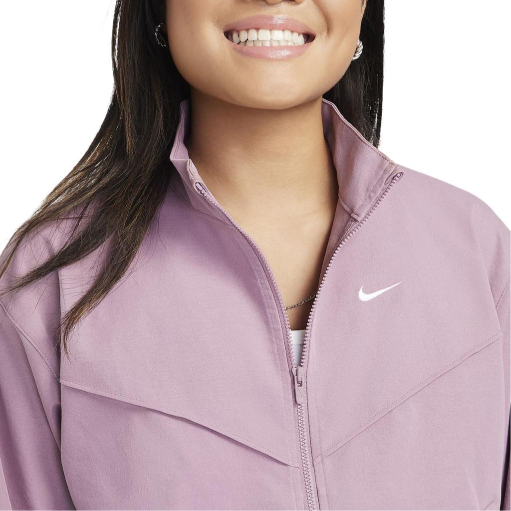 Nike Sportbekleidung Logo Stehkragen Locker Reißverschlussjacke Kinderjacke Magenta Weiß FZ5557523