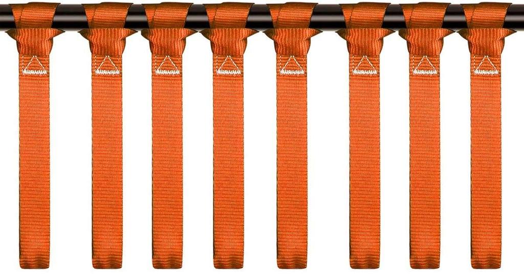 Tie Down Belt Strap Buggy Snowmobile Motorcycle ATV Bicycle Tow Rope Double Loop Ties Goods Fixation Wear Resistant 30.5 Cm Multifunctional 2300