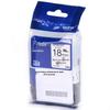 Brother TZe-S241 P-touch Label Tape, 18mm White/Black Extra Strength