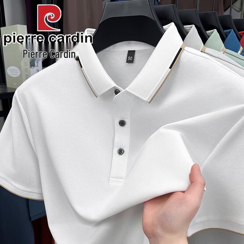 Pierre Cardin Men s Silk-Blend Polo T-Shirt 4XL