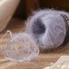 Hand-Knitted Gradient Alpaca Mohair Baby Yarn Shawl/Blanket