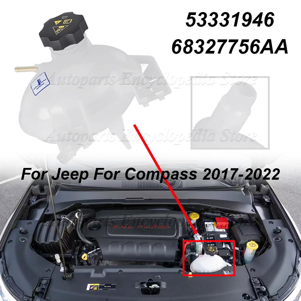 68327756AA Auto-Kühlmittelbehälter Kühler-Ausgleichsbehälter Wasserbehälter 53331946 Für Jeep Für Compass 2017-2022 68289857AA