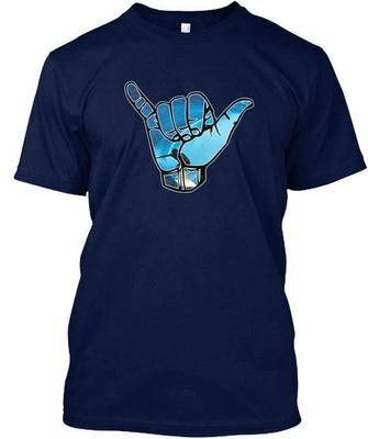 Shaka Surfing Sign T Shirt Made In the USA Size S To 5XL
