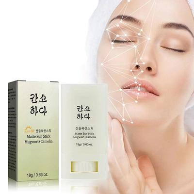 18g Face Body Sunscreen Matte Sun Stick SPF50+ UV Protective Refreshing Hydrating Waterproof Solar Blocker Sunblock Cream