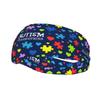 Autism Awareness Colorful Puzzle Pieces Sports Head Bands Sweatbands for Women Men Elastic Exercise Headband for Fitness Running